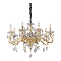 Ideal Lux - Кришталева люстра на ланцюгу NEGRESCO 8xE14/28W/230V діаметр 73,5 см золотий