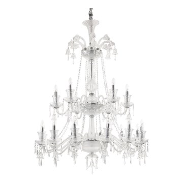 Ideal Lux - Кришталева люстра на ланцюгу REDENTORE 18xE14/40W/230V діаметр 102 см прозорий