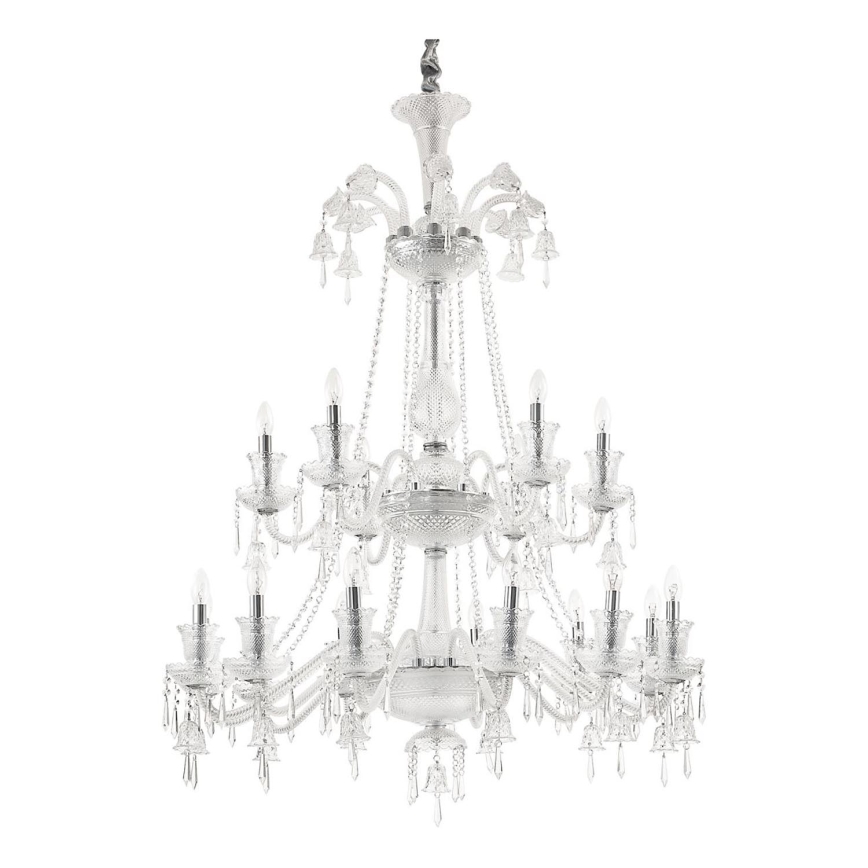 Ideal Lux - Кришталева люстра на ланцюгу REDENTORE 18xE14/40W/230V діаметр 102 см прозорий