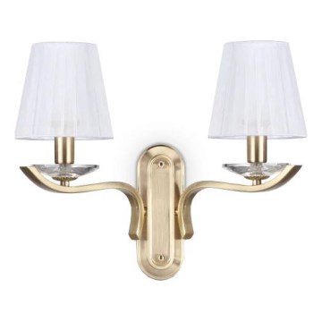Ideal Lux - Кришталева настінна лампа PEGASO 2xE14/28W/230V золотий