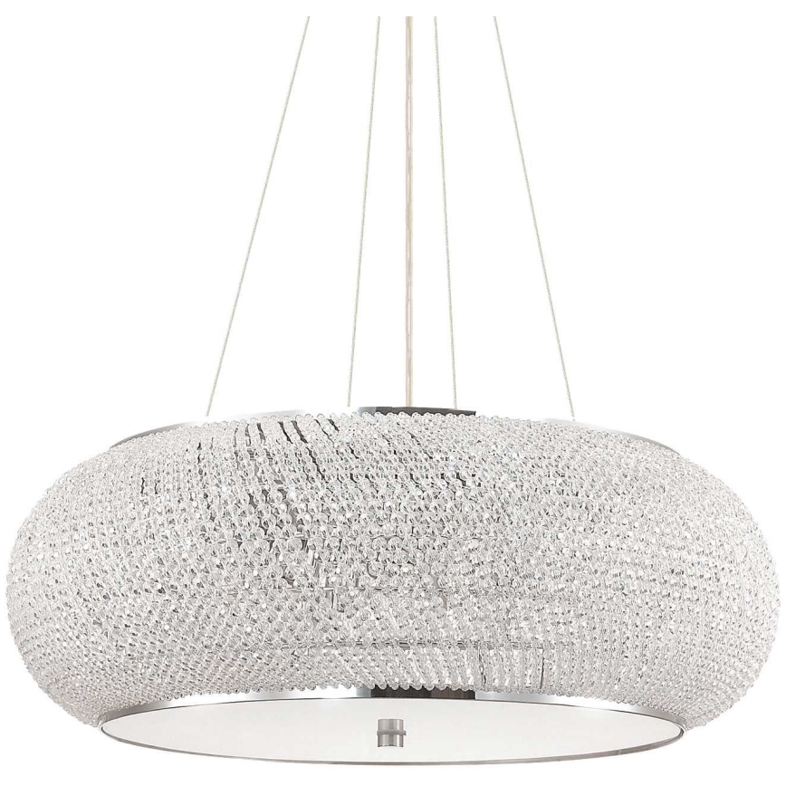Ideal Lux - Кришталева підвісна люстра PASHA 14xE14/40W/230V діаметр 65 см глянцевий хром