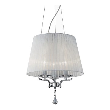 Ideal Lux - Кришталева підвісна люстра PEGASO 3xE14/28W/230V діаметр 40 см глянцевий хром