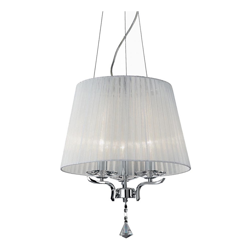 Ideal Lux - Кришталева підвісна люстра PEGASO 3xE14/28W/230V діаметр 40 см глянцевий хром