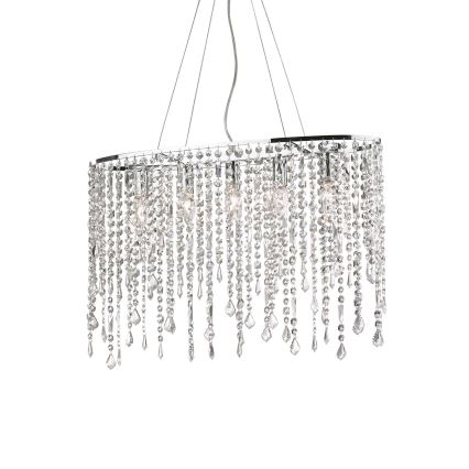 Ideal Lux - Кришталева підвісна люстра RAIN 5xE14/40W/230V прозорий