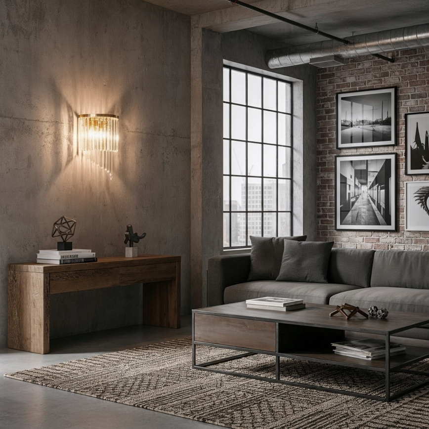 Ideal Lux - Кришталевий настінний світильник CARLTON 3xE14/40W/230V золотий