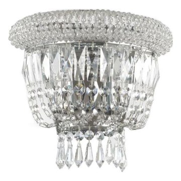 Ideal Lux - Кришталевий настінний світильник DUBAI 2xE14/28W/230V глянцевий хром