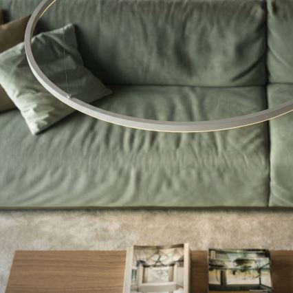 Ideal Lux - LED-люстра на тросі ORACLE SLIM LED/29W/230V 4000K CRI 90 діаметр 50 см біла