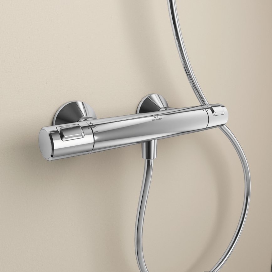 Ideal Standard A7201AA - Термостатичний душовий змішувач CERATHERM T25, блискучий хром