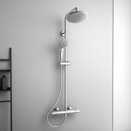 Ideal Standard A7208AA - Душевой комплект с термостатическим смесителем CERATHERM T25, полированный хром