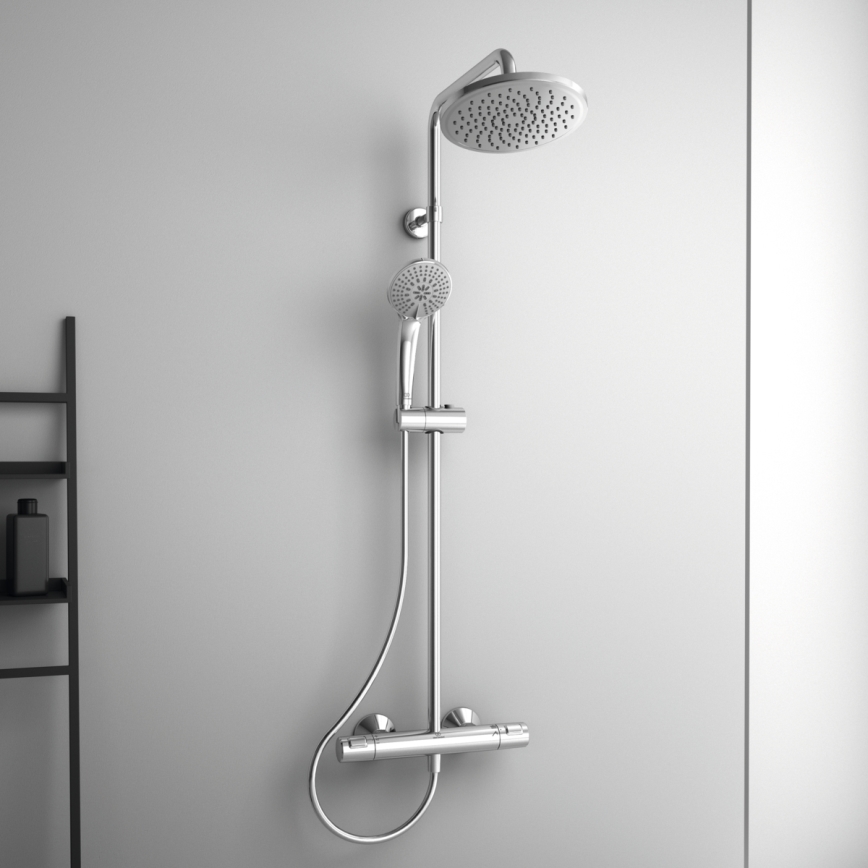 Ideal Standard A7208AA - Душовий набір з термостатичним змішувачем CERATHERM T25, блискучий хром