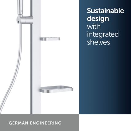 Ideal Standard BD583SI - Душевой комплект с термостатическим смесителем CERATHERM ALU+ матовый хром
