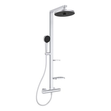 Ideal Standard BD583SI - Душевой комплект с термостатным смесителем CERATHERM ALU+, серебристый