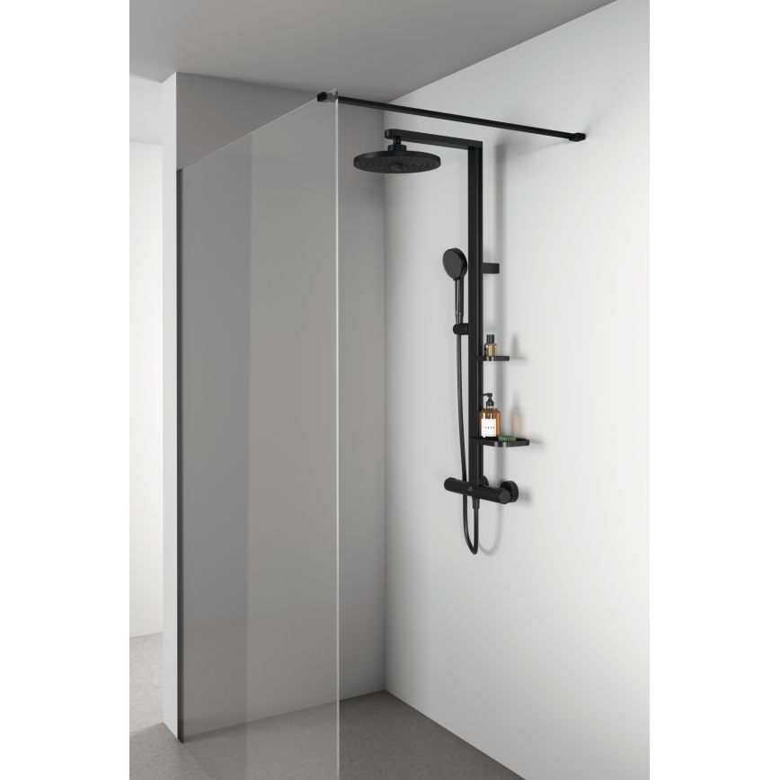 Ideal Standard BD583XG - душевой комплект с термостатным смесителем CERATHERM ALU+ матовый черный