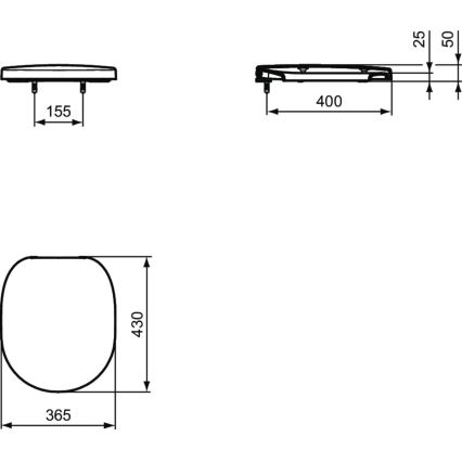 Ideal Standard E712701 - Сиденье для унитаза SoftClose CONNECT белое