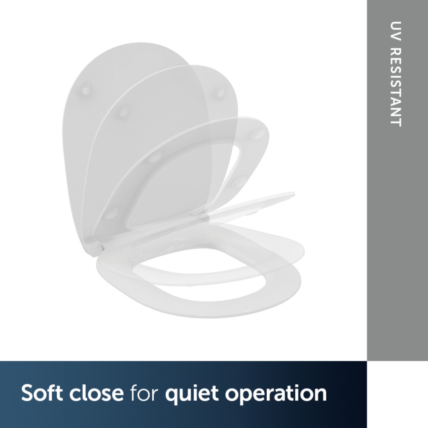 Ideal Standard E772401 - Сиденье для унитаза SoftClose CONNECT, белое