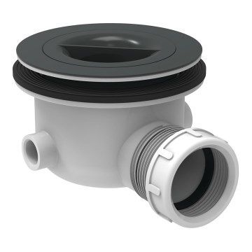 Ideal Standard K936367 - Сифон для душового піддону, 9 см, чорний/білий