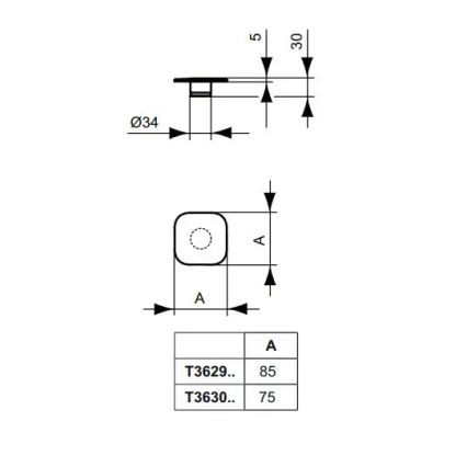 Ideal Standard T3629AA - Злив для умивальника CLICK-CLACK 8,5 см, блискучий хром