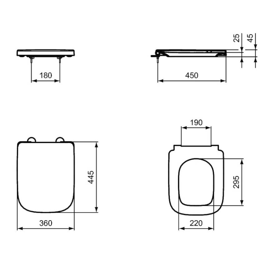 Ideal Standard T468301 - Сиденье для унитаза SoftClose I.LIFE B белое