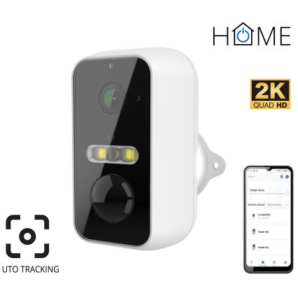 Умная уличная камера с датчиком движения 2K 9600 мАч IP65 Wi-Fi Tuya белая