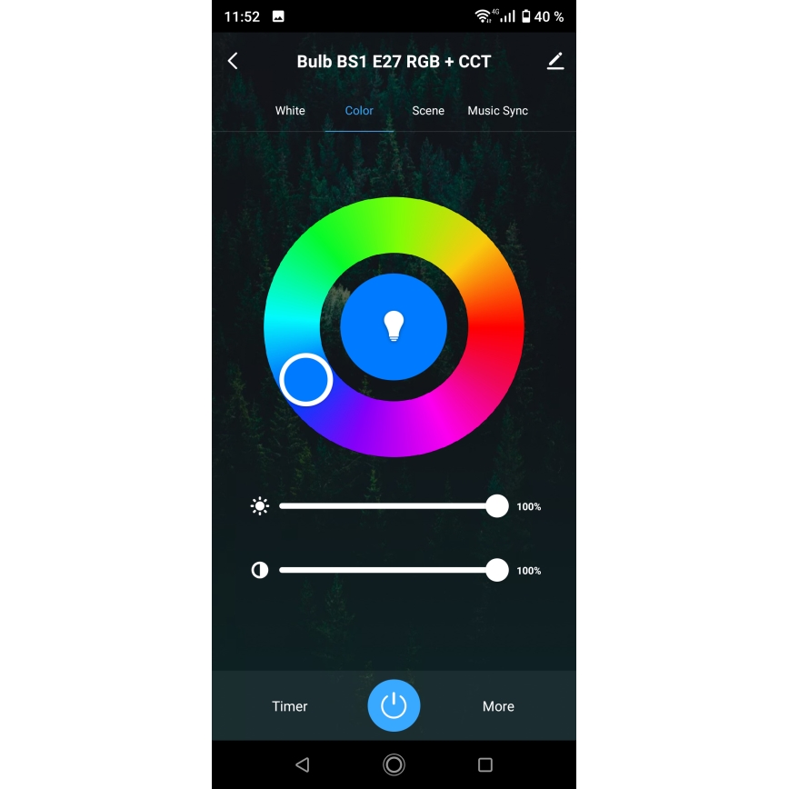 LED RGBW регульований стельовий світильник для ванної кімнати LED/15 Вт/230 В 3000-6500K 22x22 см IP54 білий Wi-Fi