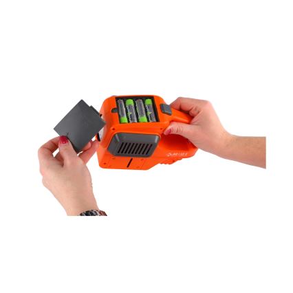 Іграшкова газонокосарка з генератором мильних бульбашок і підсвіткою, живлення 4xAA