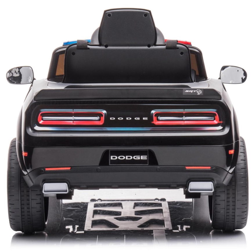 Іграшковий електромобіль Dodge Challenger Поліція 50W/4500 mAh  чорний/білий