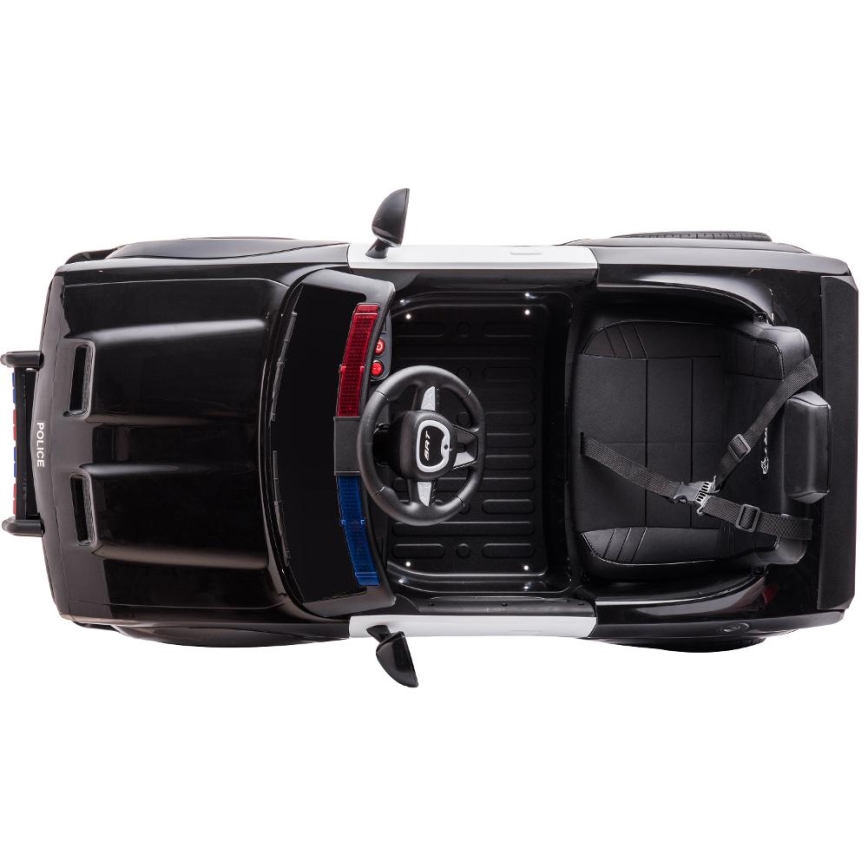 Іграшковий електромобіль Dodge Challenger Поліція 50W/4500 mAh  чорний/білий