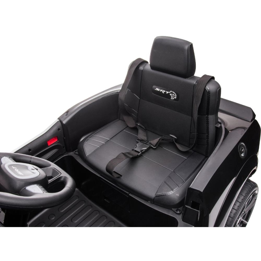 Іграшковий електромобіль Dodge Challenger Поліція 50W/4500 mAh  чорний/білий