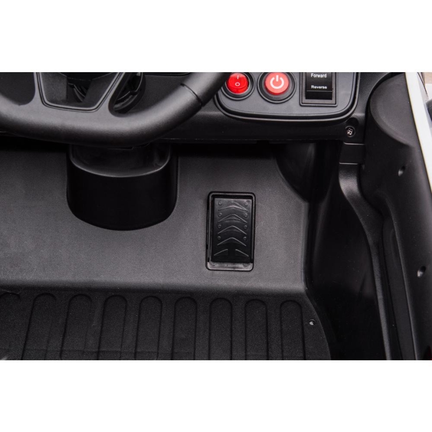 Іграшковий електромобіль Dodge Challenger Поліція 50W/4500 mAh  чорний/білий