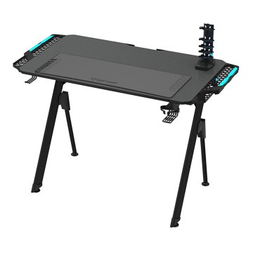 Ігровий стіл FALCON з LED RGB-підсвіткою 116x60 см чорний