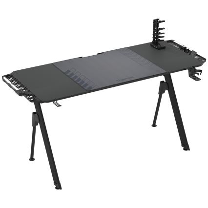 Ігровий стіл FALCON з LED RGB-підсвіткою 156x60 см чорний