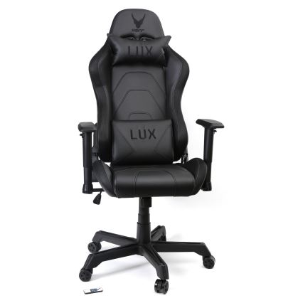 Игровое кресло VARR Lux со светодиодной подсветкой RGB + ДУ, черное