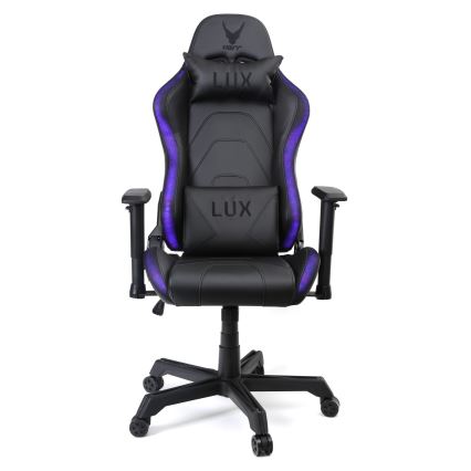 Игровое кресло VARR Lux со светодиодной подсветкой RGB + ДУ, черное