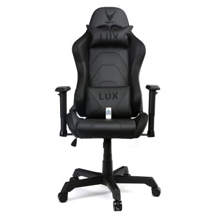Игровое кресло VARR Lux со светодиодной подсветкой RGB + ДУ, черное