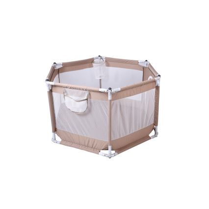 Игровой манеж 120 см коричневый