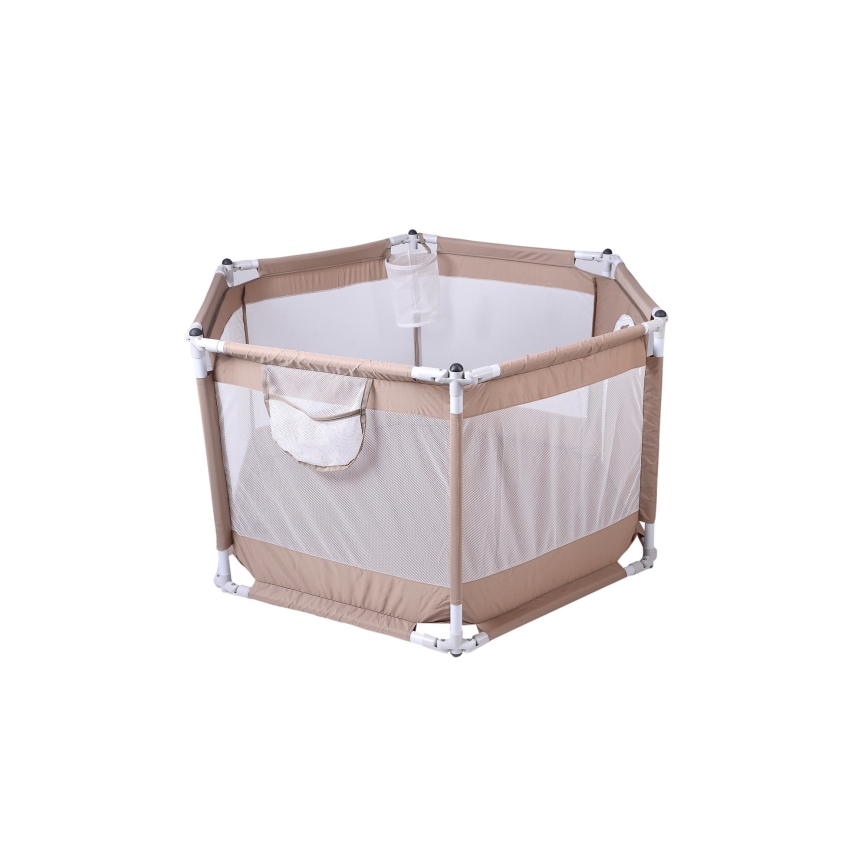 Игровой манеж 120 см коричневый