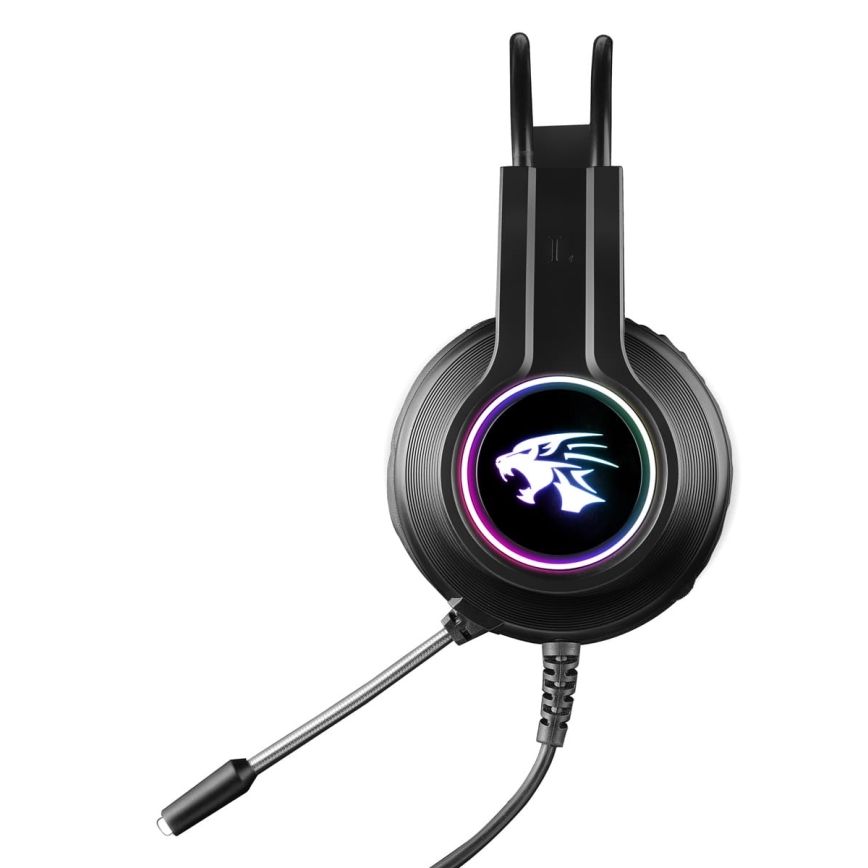 Игровые наушники VARR со светодиодной RGB-подсветкой и микрофоном 3.5