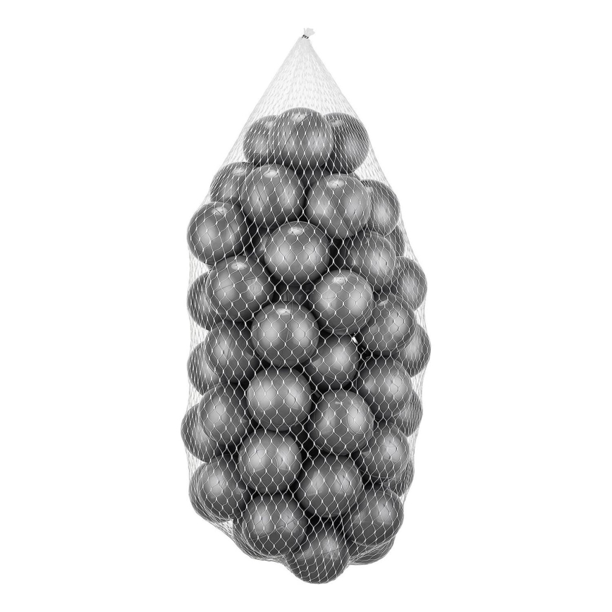 Игровые пластиковые шарики 50 шт., диаметр 7 см, серые