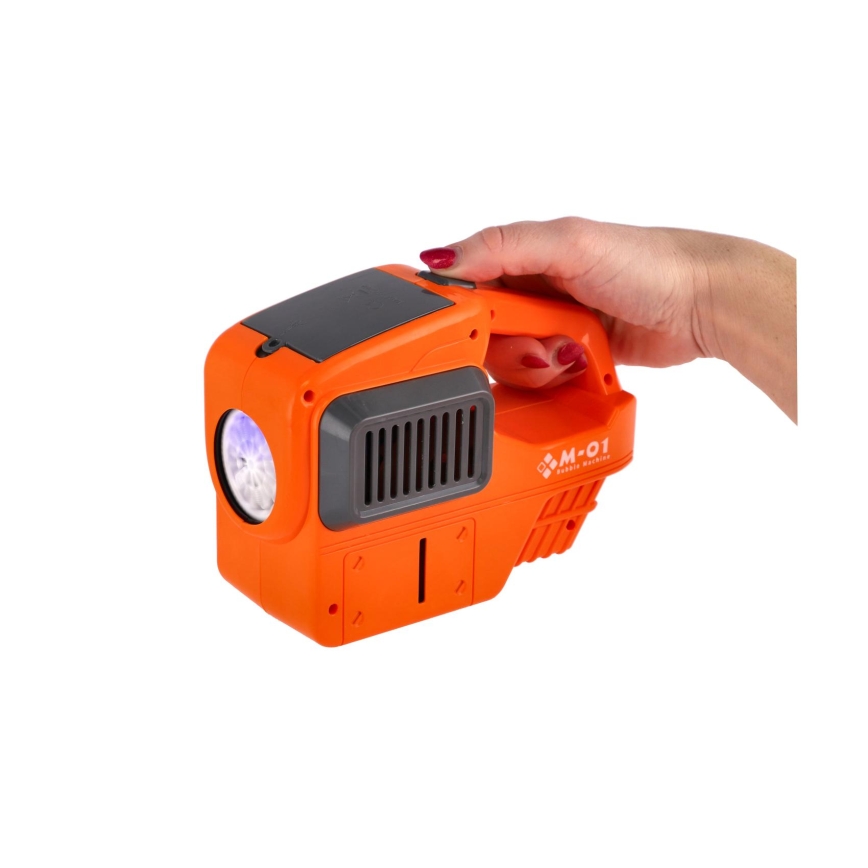 Игрушечная газонокосилка с генератором мыльных пузырей и подсветкой 4xAA