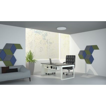 Світильник стельовий світлодіодний димований LED/42W/230V 40 см + дистанційне керування