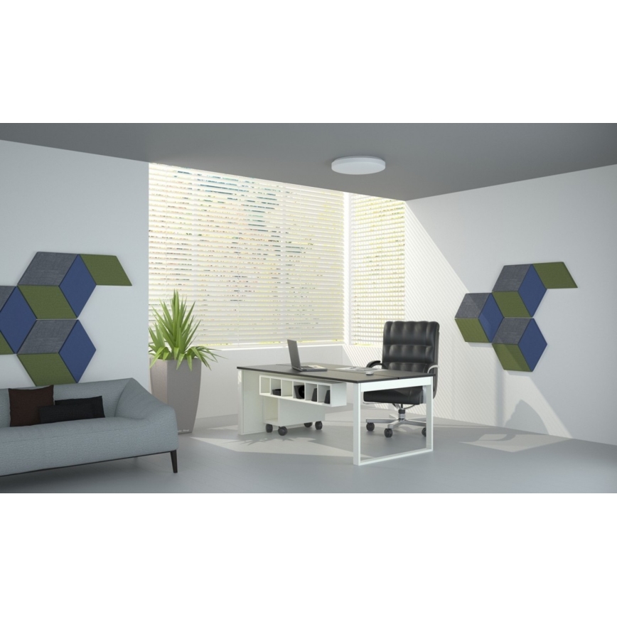 Світильник стельовий світлодіодний димований LED/42W/230V 40 см + дистанційне керування