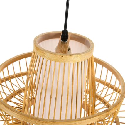 Подвесная люстра PINCHOS 1xE27/40W/230V диаметр 45 см бамбук