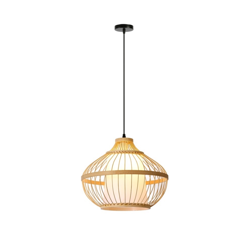 Подвесная люстра PINCHOS 1xE27/40W/230V диаметр 40 см бамбук