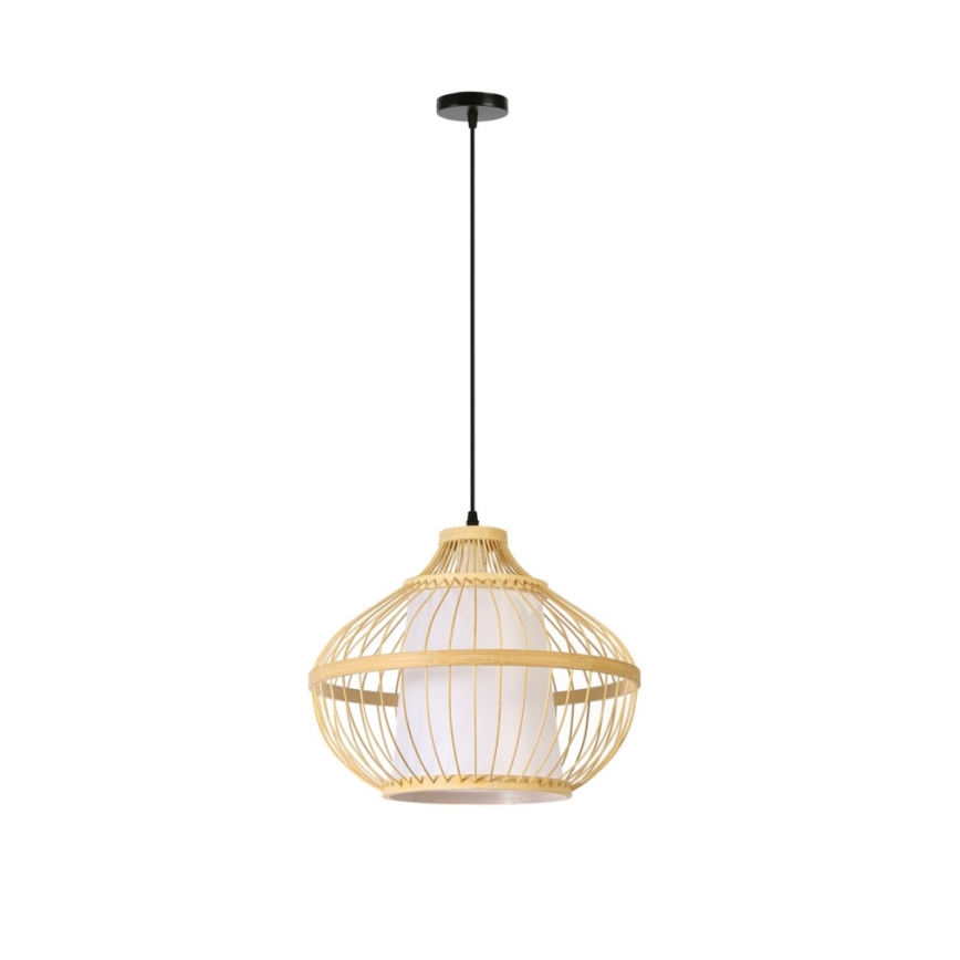 Подвесная люстра PINCHOS 1xE27/40W/230V диаметр 40 см бамбук