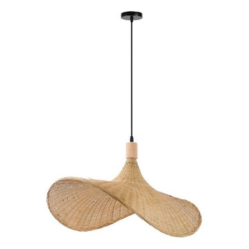 Immax 08289L - Подвесная люстра SOMBRERO 1xE27/40W/230V диаметр 70 см ротанг