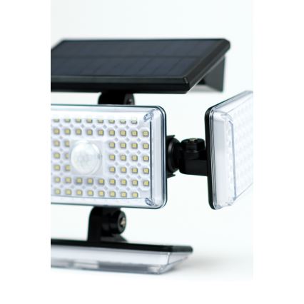Світлодіодний настінний світильник з датчиком на сонячній батареї LED/5W/5,5V IP65 2400 mAh