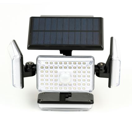 Світлодіодний настінний світильник з датчиком на сонячній батареї LED/5W/5,5V IP65 2400 mAh
