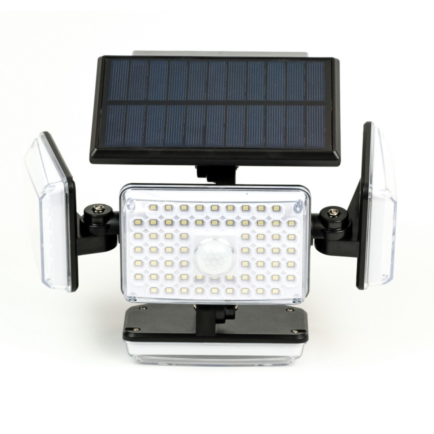 Світлодіодний настінний світильник з датчиком на сонячній батареї LED/5W/5,5V IP65 2400 mAh
