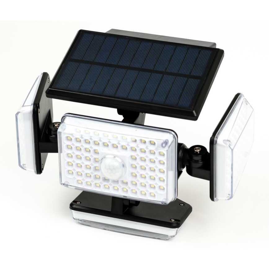 Світлодіодний настінний світильник з датчиком на сонячній батареї LED/5W/5,5V IP65 2400 mAh