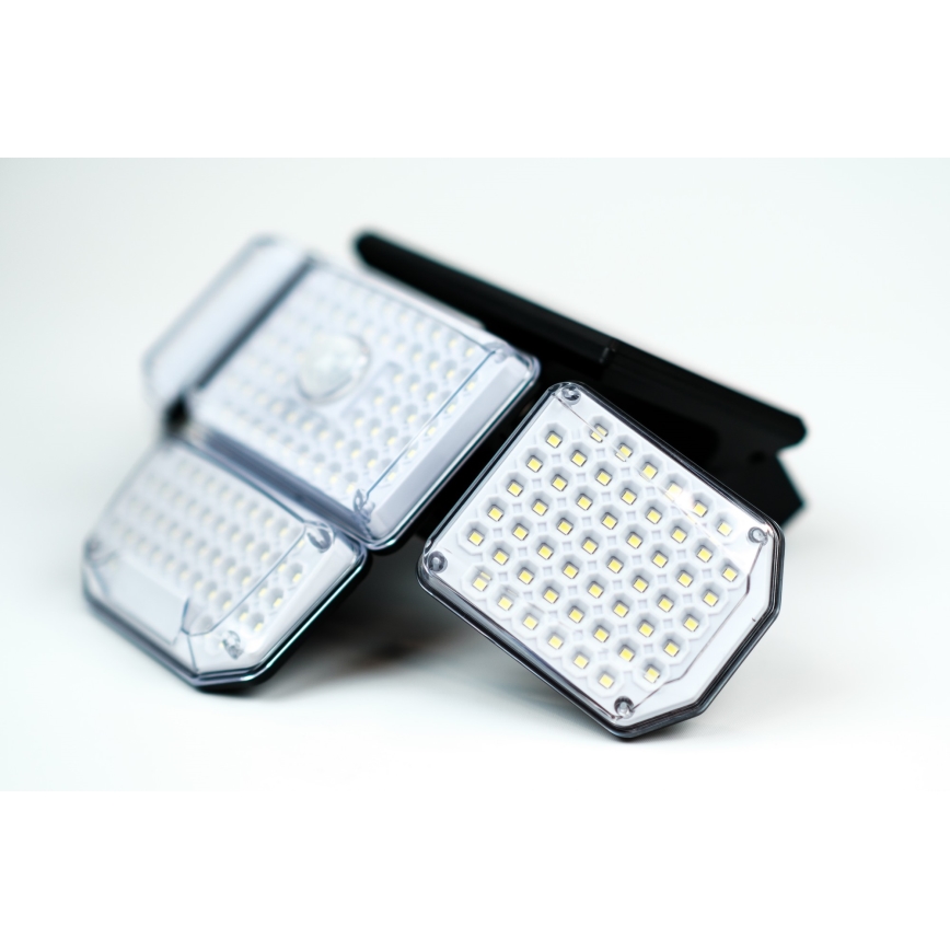 Світлодіодний настінний світильник з датчиком на сонячній батареї LED/5W/5,5V IP65 2400 mAh